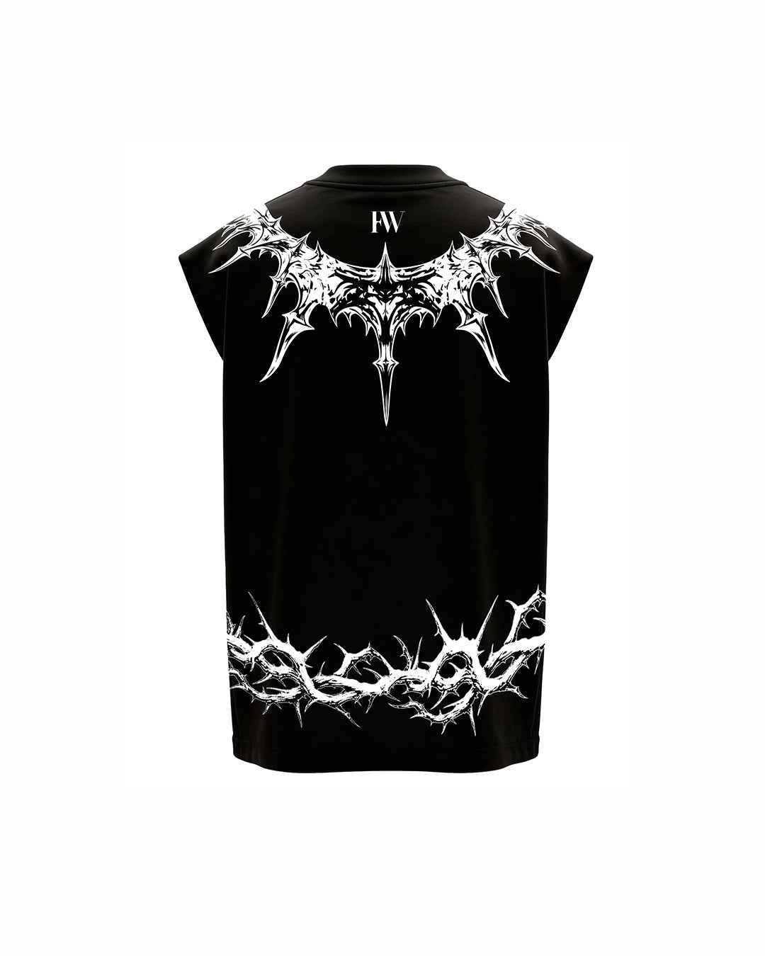 Crowned Prince Sleeveless Oversized Graphic T-Shirt