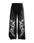 Feather Wings Chaos Baggy Sweatpants – Black Heavyweight Cotton
