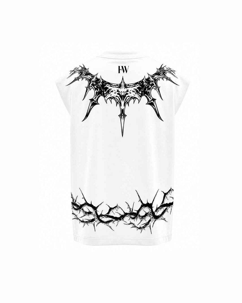 Crowned Prince Sleeveless Oversized Graphic T-Shirt