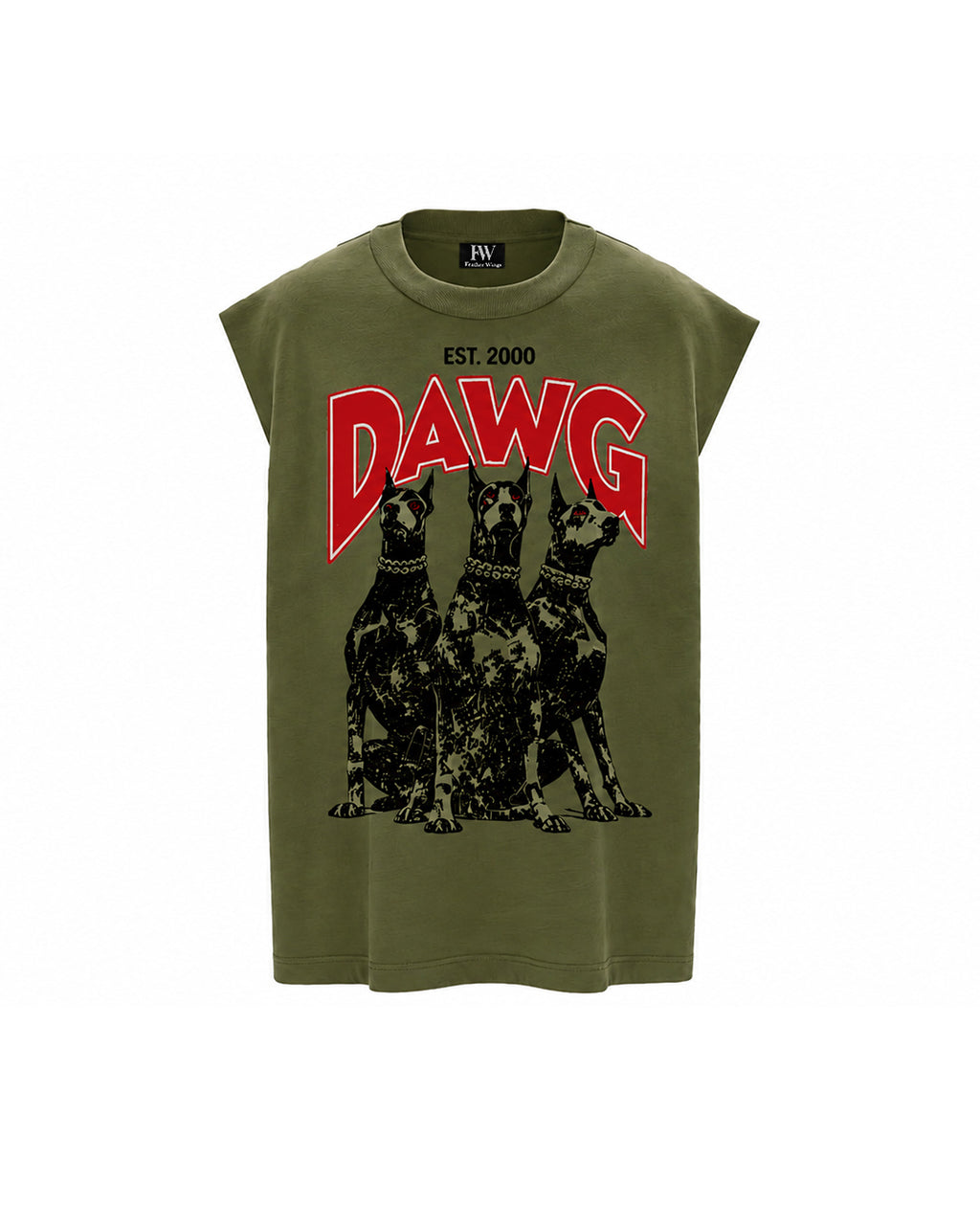 DAWG Sleeveless Oversized T-Shirt