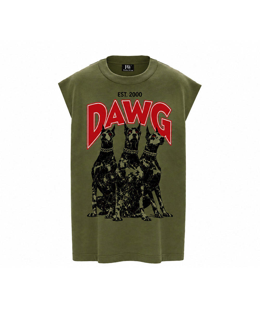 DAWG Sleeveless Oversized T-Shirt