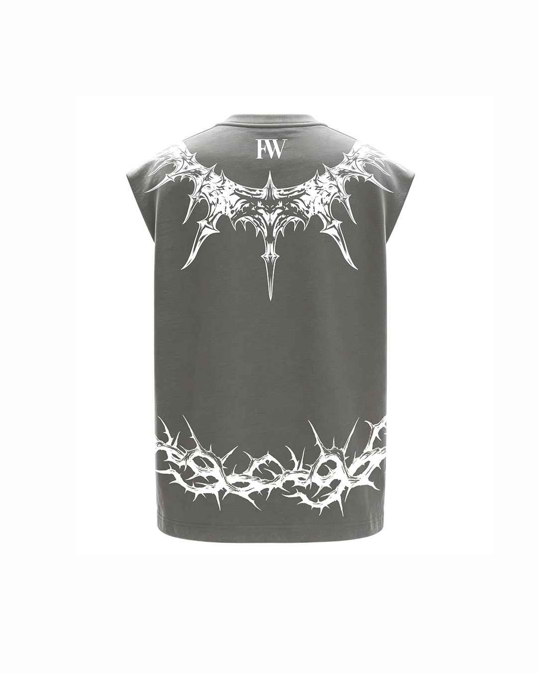 Crowned Prince Sleeveless Oversized Graphic T-Shirt