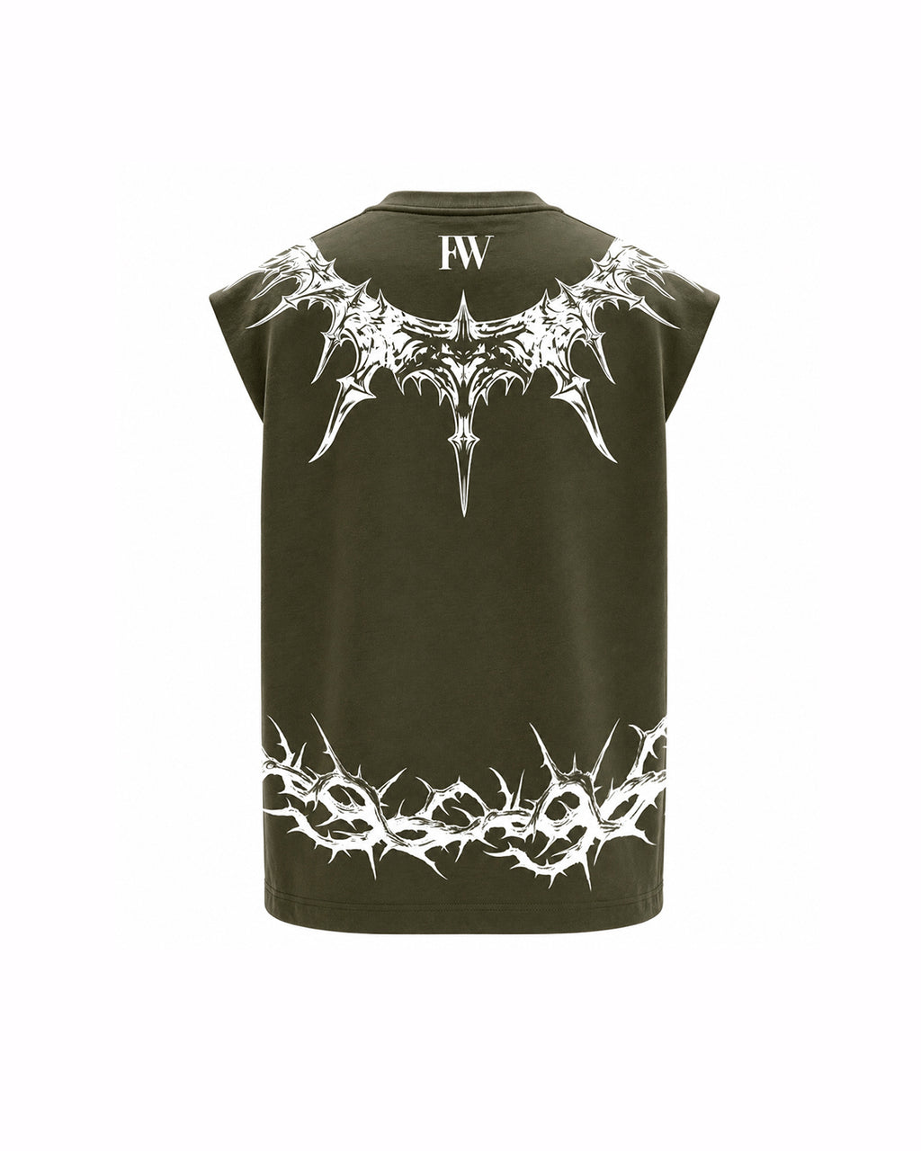 Crowned Prince Sleeveless Oversized Graphic T-Shirt