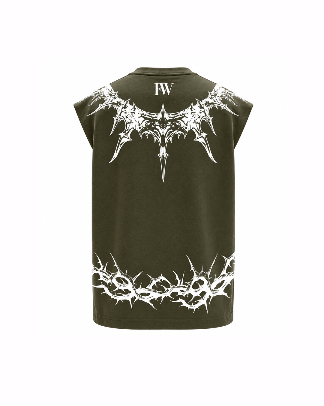 Crowned Prince Sleeveless Oversized Graphic T-Shirt
