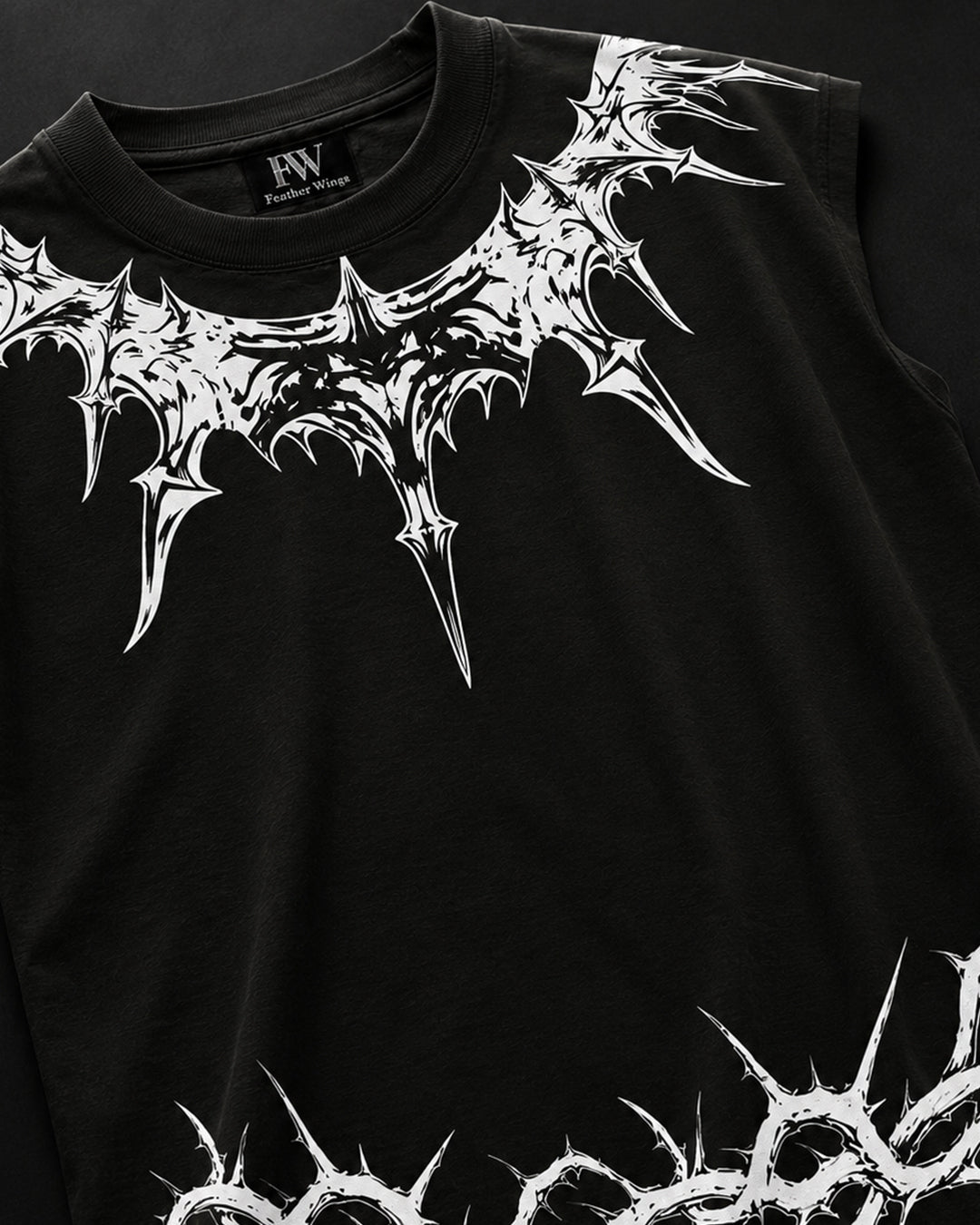 Crowned Prince Sleeveless Oversized Graphic T-Shirt