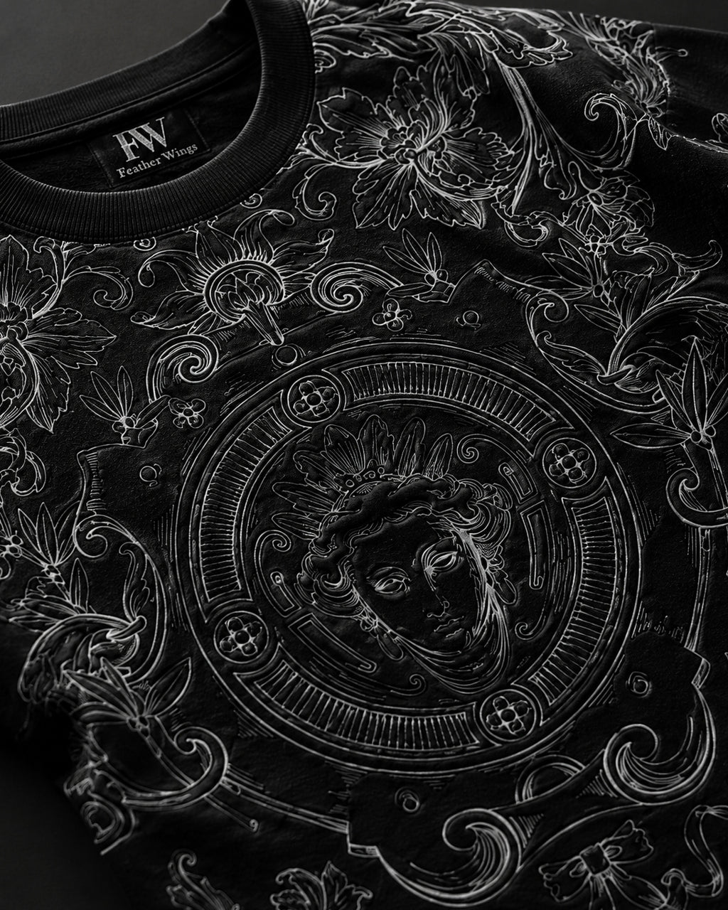 Baroque Musk Sleeveless Oversized Graphic T-Shirt