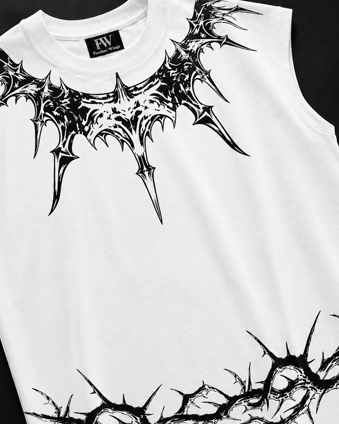 Crowned Prince Sleeveless Oversized Graphic T-Shirt