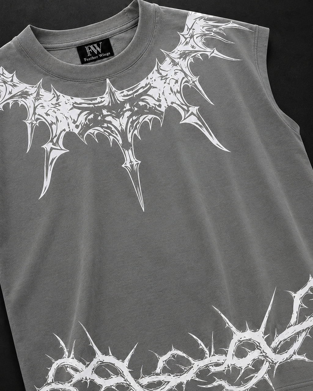 Crowned Prince Sleeveless Oversized Graphic T-Shirt