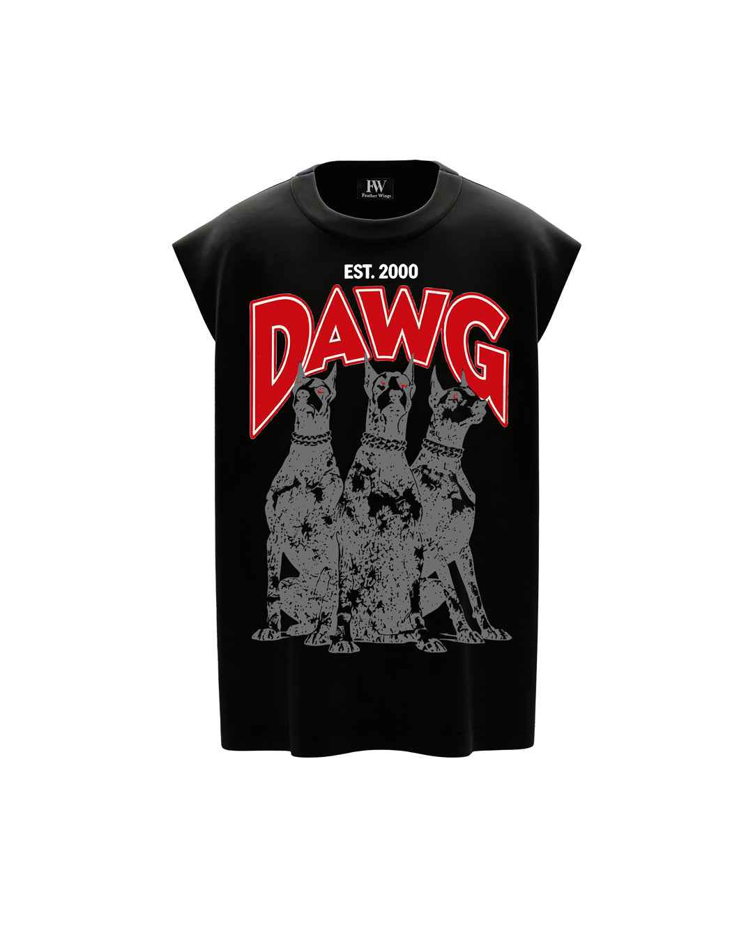 DAWG Sleeveless Oversized T-Shirt
