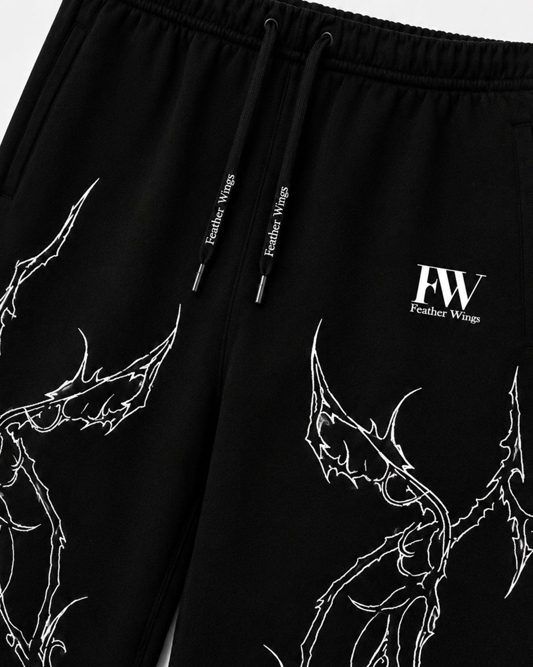 Claw Baggy Sweatpants – 100% Organic Heavyweight Cotton | Feather Wings
