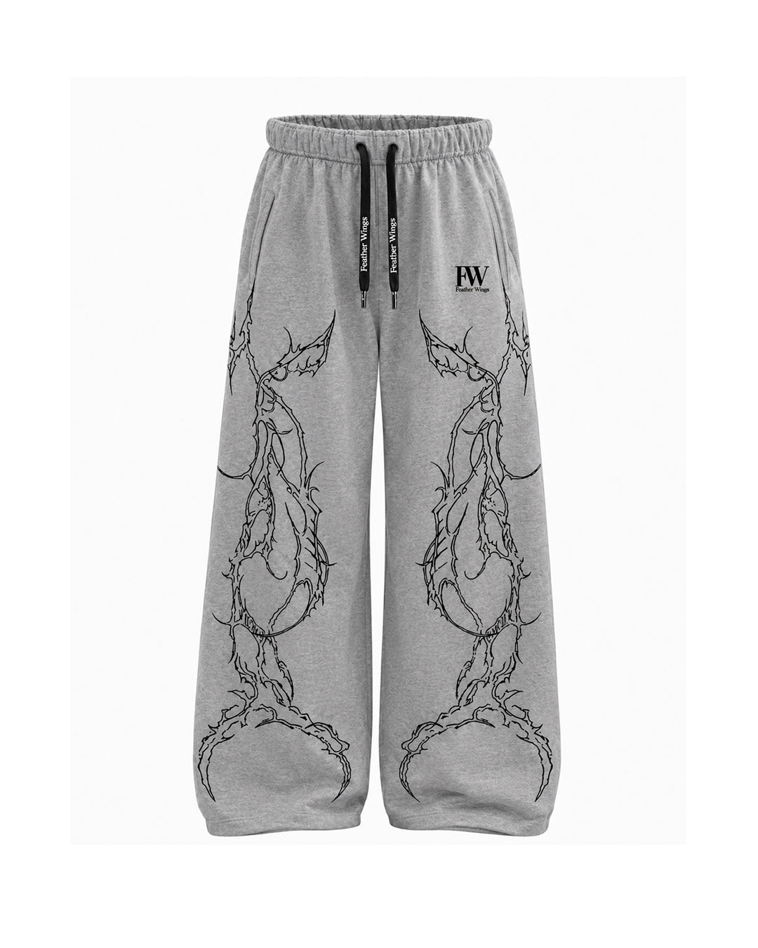 Claw Baggy Sweatpants – 100% Organic Heavyweight Cotton | Feather Wings
