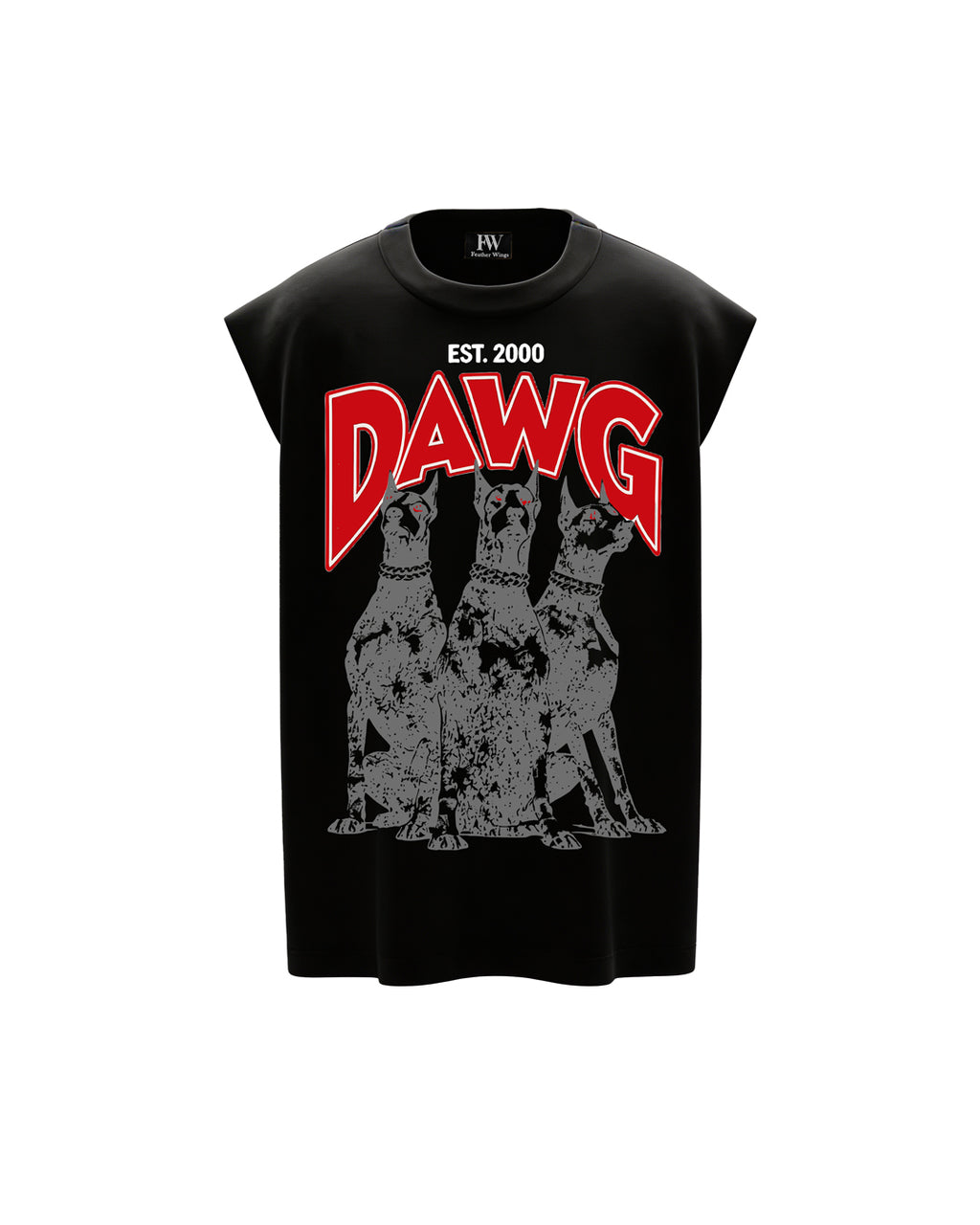 DAWG Sleeveless Oversized T-Shirt