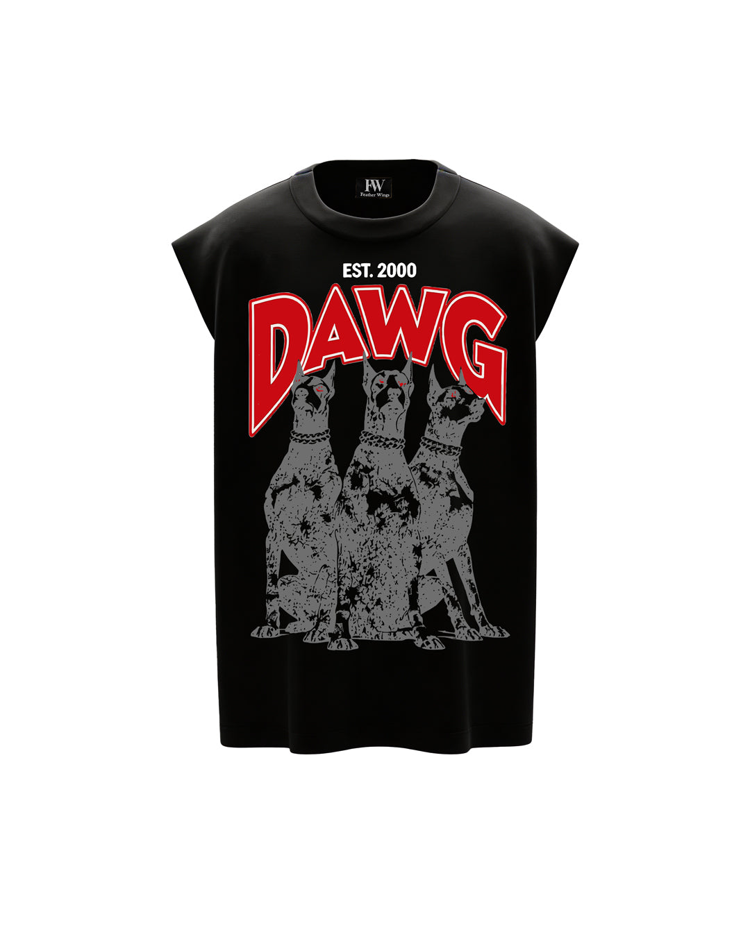 DAWG Sleeveless Oversized T-Shirt