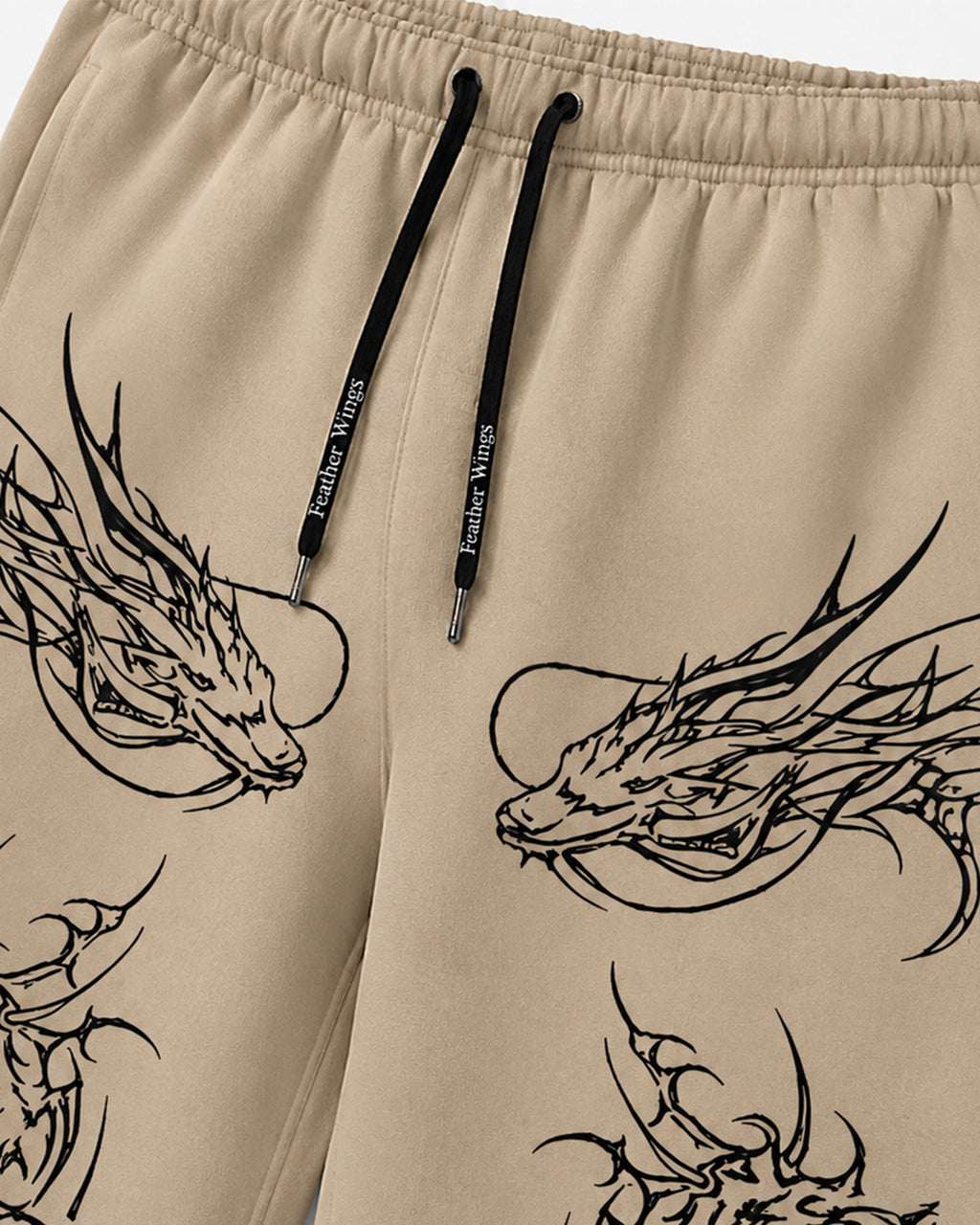 Dragon Baggy Sweatpants – 100% Organic Heavyweight Cotton | Feather Wings