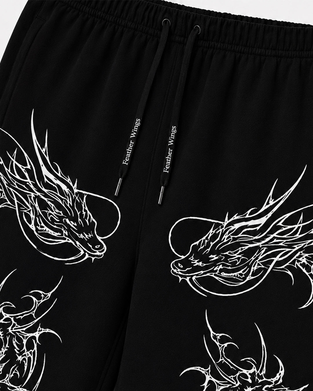 Dragon Baggy Sweatpants – 100% Organic Heavyweight Cotton | Feather Wings
