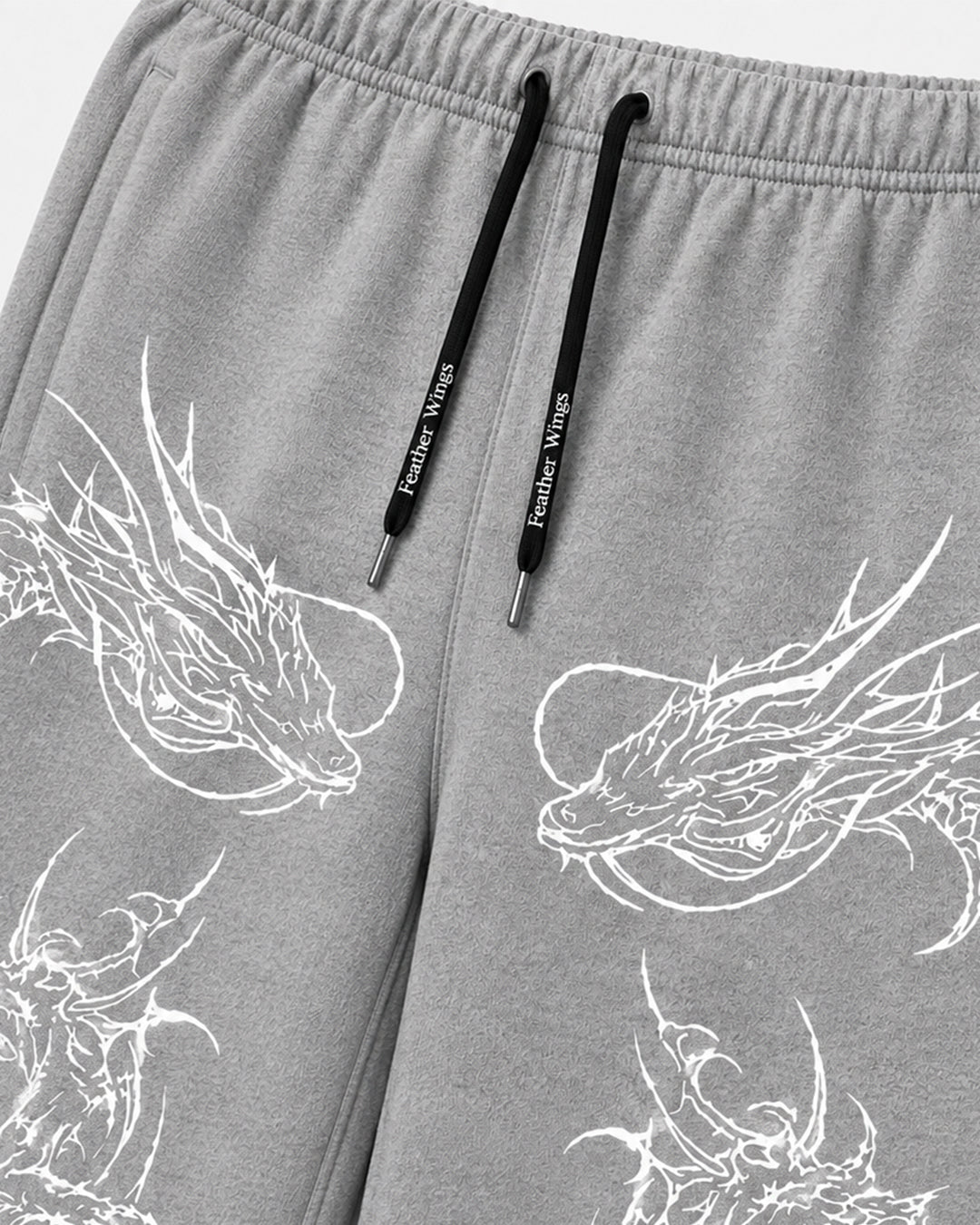 Dragon Baggy Sweatpants – 100% Organic Heavyweight Cotton | Feather Wings