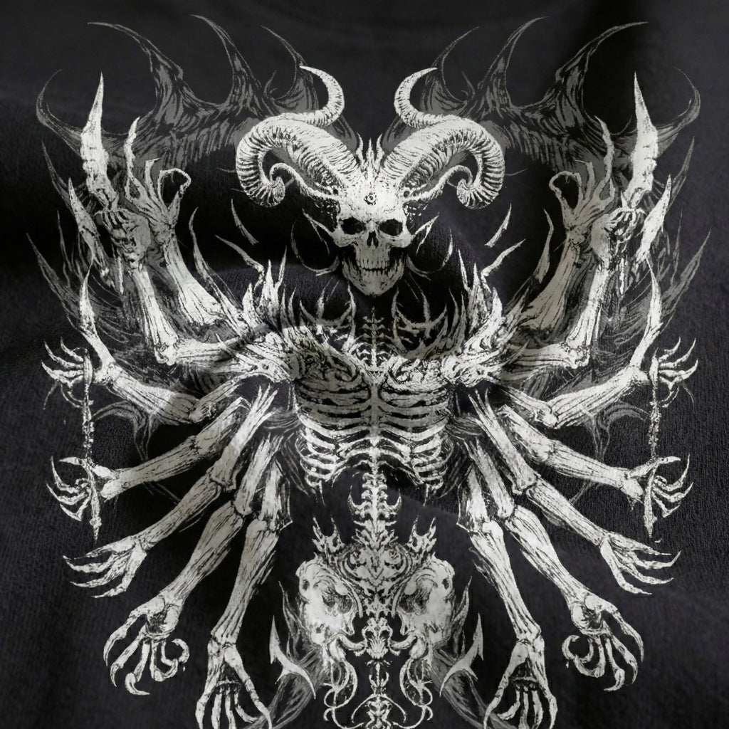 Infernal Seraph T-Shirt – 100% Organic Heavyweight Cotton | Feather Wings
