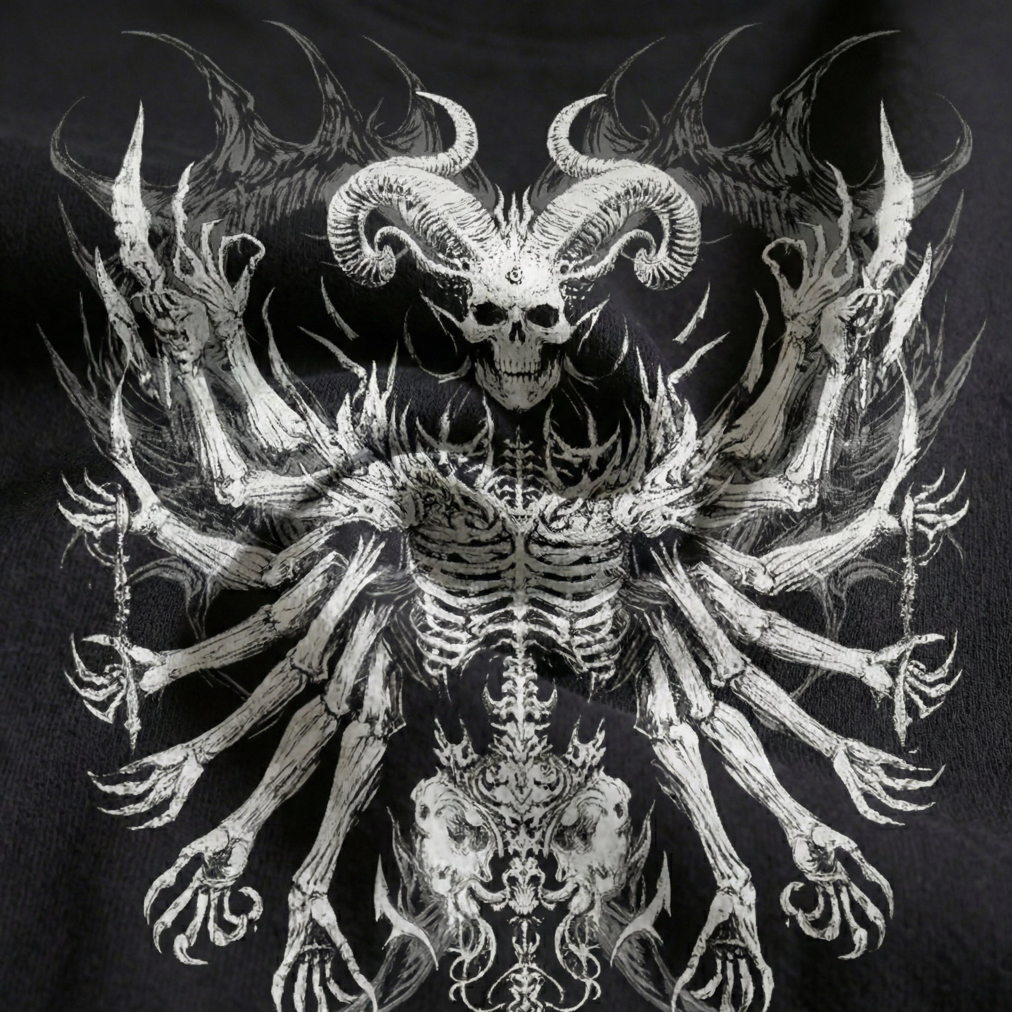 Infernal Seraph T-Shirt – 100% Organic Heavyweight Cotton | Feather Wings