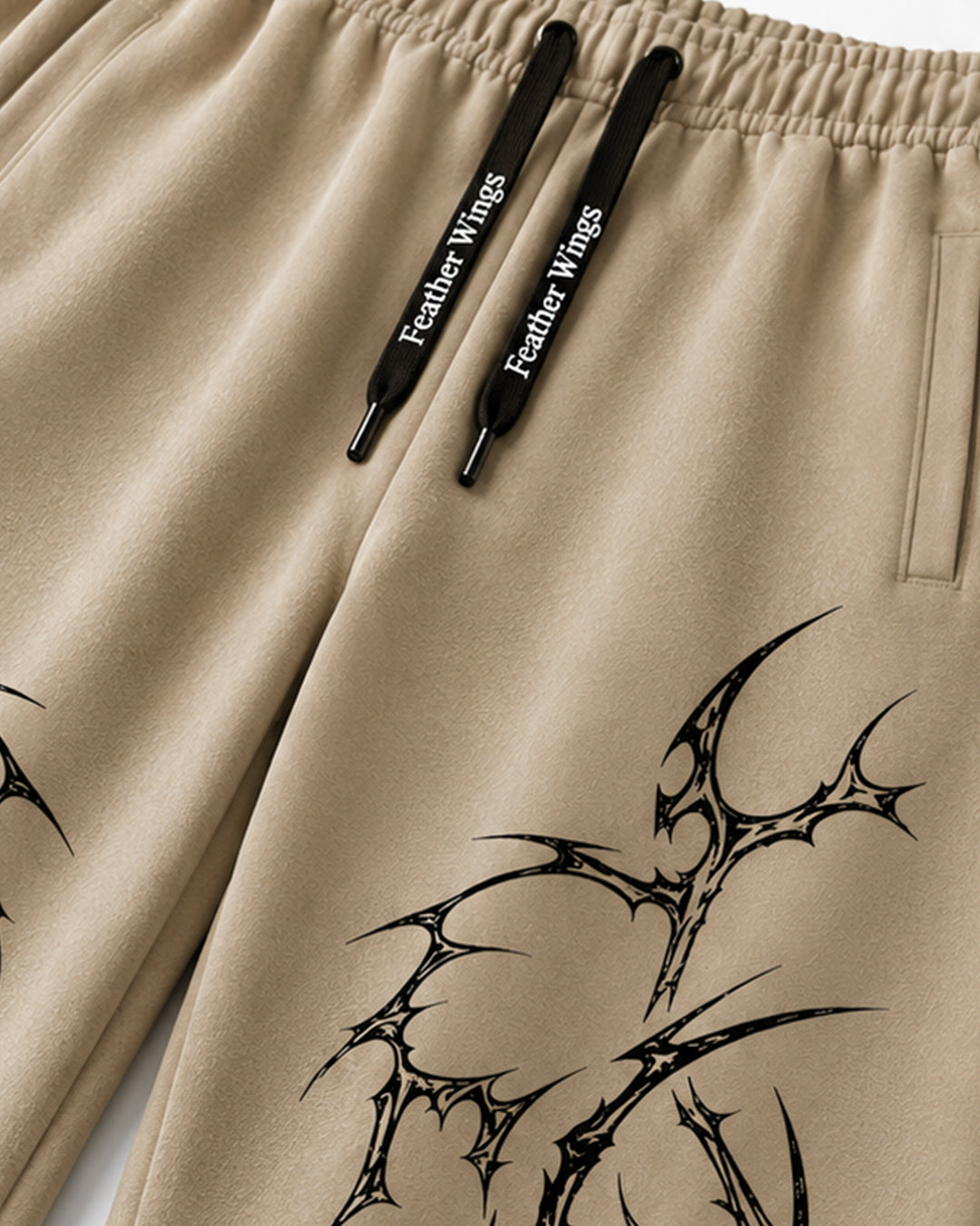 Spider Baggy Sweatpants – 100% Organic Heavyweight Cotton | Feather Wings