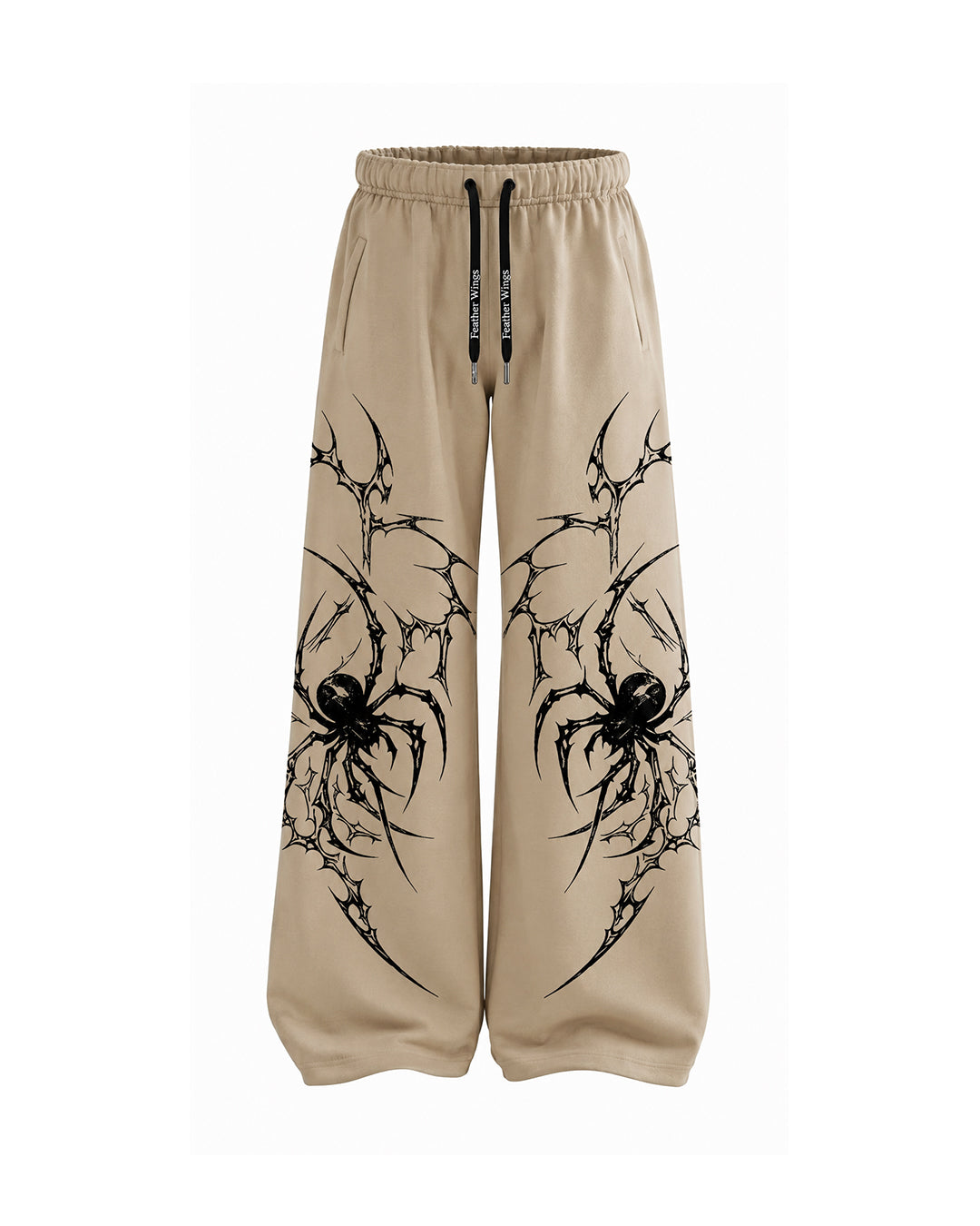 Spider Baggy Sweatpants – 100% Organic Heavyweight Cotton | Feather Wings